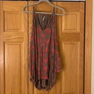 Free People Patterned Flowy Tank